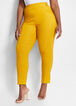 Plus Size Woven Stretch High Rise Skinny Business Dress Pants image number 0