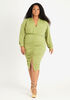 Cutout Ruched Bodycon Dress, Green image number 0