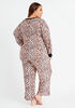 Anne Klein Leopard Pajama Set, Natural Leopard image number 1
