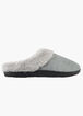 Isotoner Ann Chenille Slippers, Grey image number 1