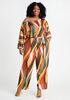 Abstract Off The Shoulder Jumpsuit, Multi image number 0