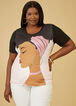 Profile Knit Graphic Tee, Pink image number 2