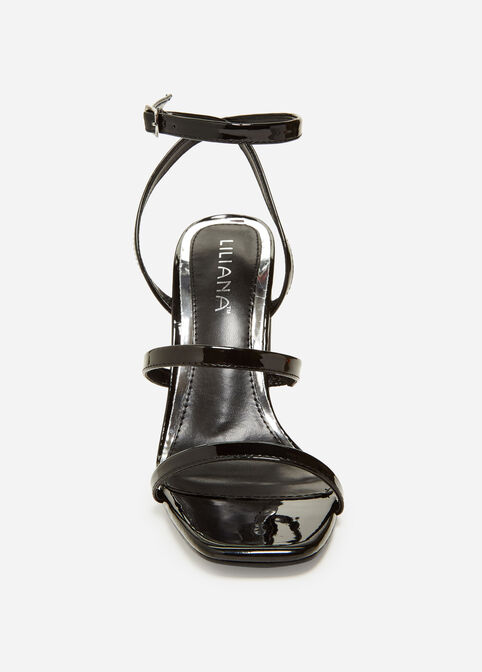 Patent Leather Medium Width Sandal, Black image number 4