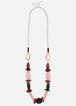 Long Mixed Media Bead Necklace, Multi image number 0