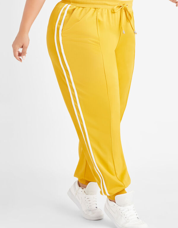 Stretch Knit Joggers, Nugget Gold image number 0