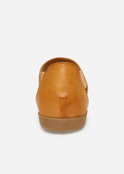 Sole Lift Faux Leather Slip-Ons, Tan image number 3