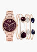 Gold Watch & Jewel Bangles Set, Gold image number 0