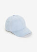 Blue Faux Suede Baseball Hat, Blue image number 0