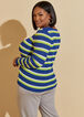 Ribbed Striped Sweater, Multi image number 1
