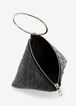 Black Leather Pyramid Bag, Black image number 2