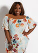 Floral Ruffle Eyelet Top, Multi image number 0