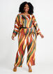 Abstract Off The Shoulder Jumpsuit, Multi image number 2