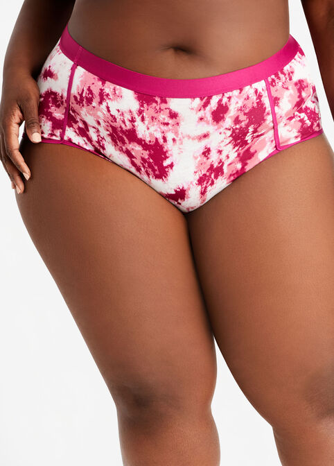 Cotton Stretch Brief Panty, Magenta image number 0