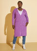 Ribbed Duster, Purple image number 2