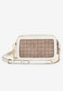 Anne Klein Paneled Faux Leather Crossbody, Brown image number 2