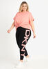 DKNY Sport Logo Tie Front Tee, Rose image number 3