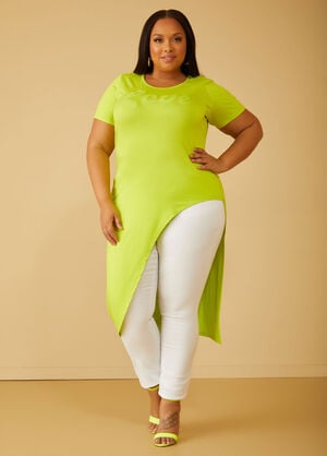 Love Graphic Duster Tee, LIME PUNCH image number 0