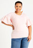 Plus Size Fashion Tops Plus Size Puff Sleeve Top Dressy Plus Size Tops image number 0