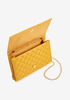 Quilted Faux Leather Shoulder Bag, Nugget Gold image number 2