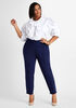 Navy Power Ponte Ankle Pant, Peacoat image number 2