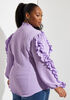 Ruffle Trimmed Embellished Shirt, Viola image number 1