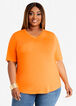 Basic Stretch Jersey Tee, Carrot Curl image number 0