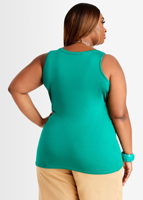 The Easy Basic Knit Tank, ULTRA MARINE GREEN image number 1