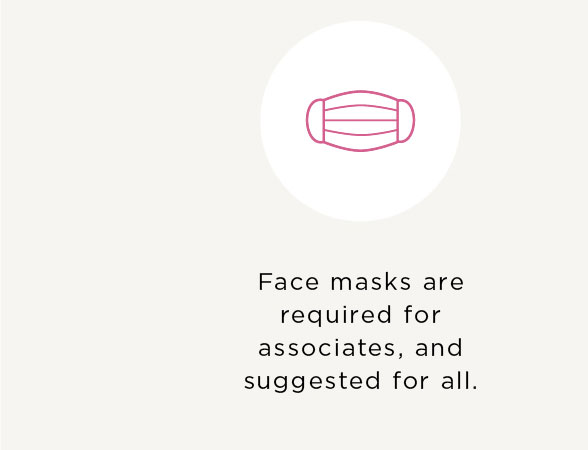 Face masks are required for associates