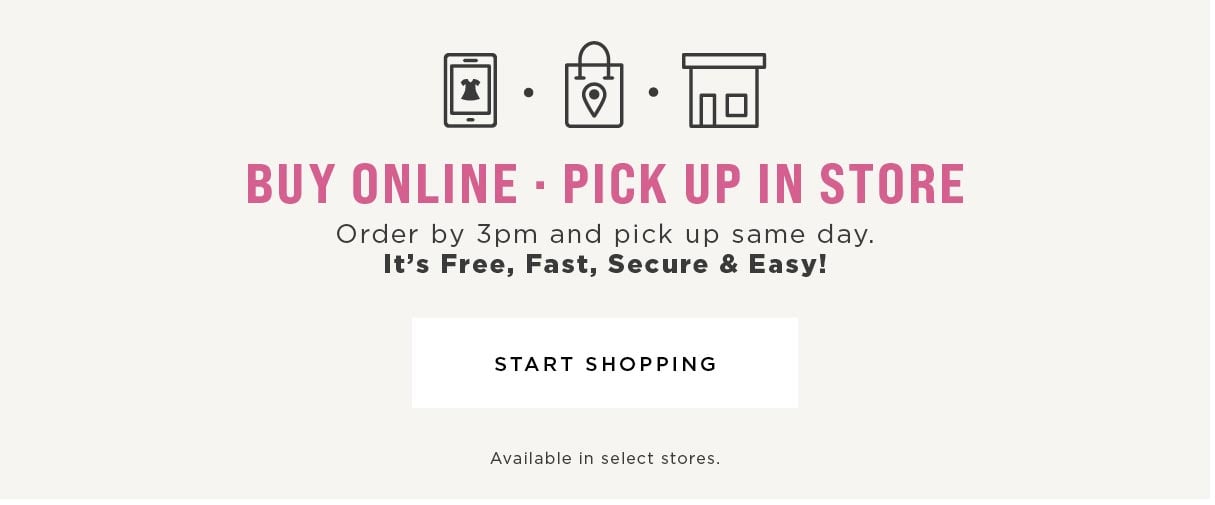 Buy Online pick up in store
