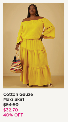 Cotton Gauze Maxi Skirt