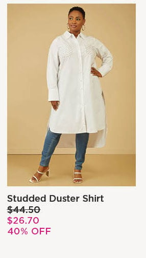 Studded Duster Shirt