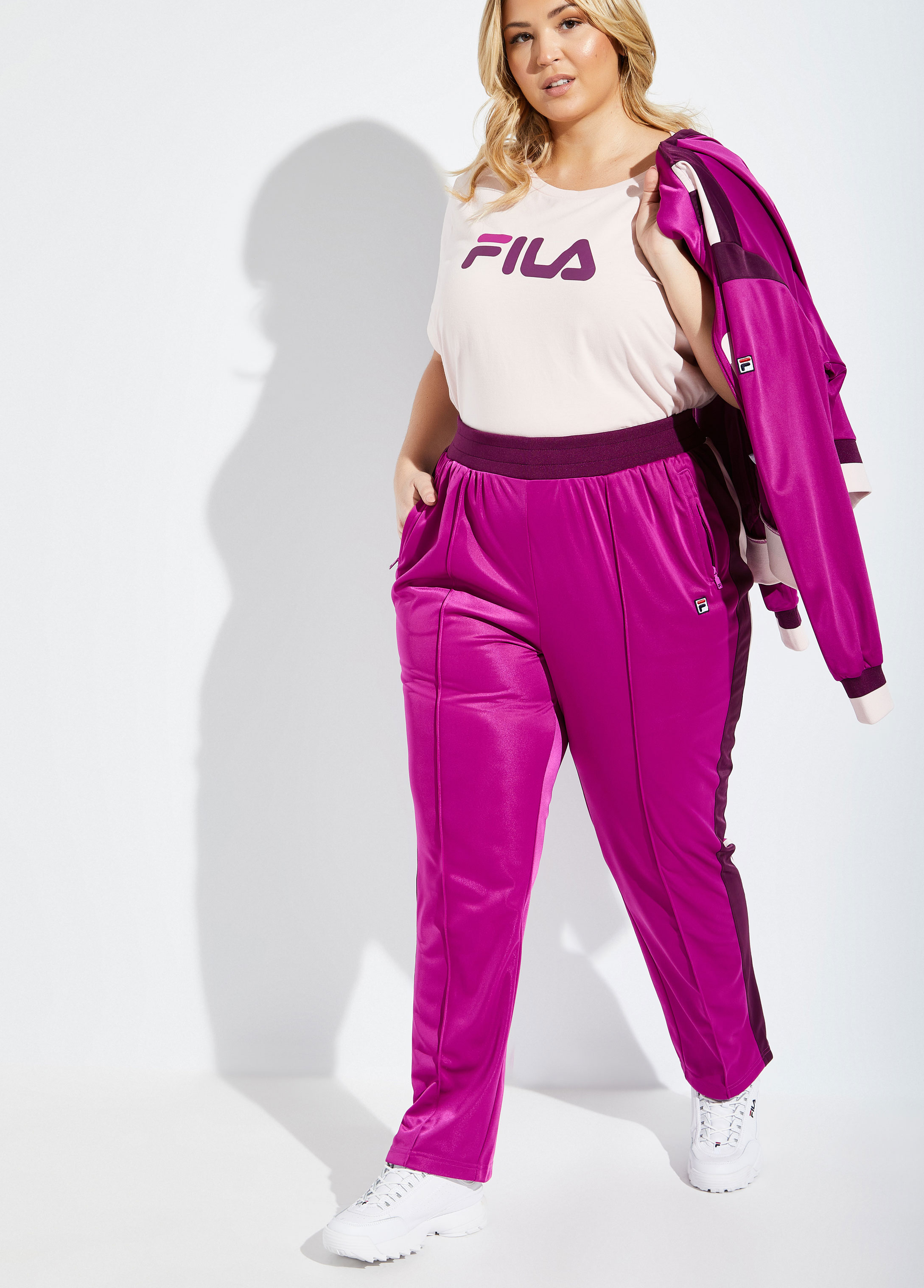 peddelen Helaas Verbinding Plus Size Track Pants FILA Plus Size Exercise Plus Size Work Out