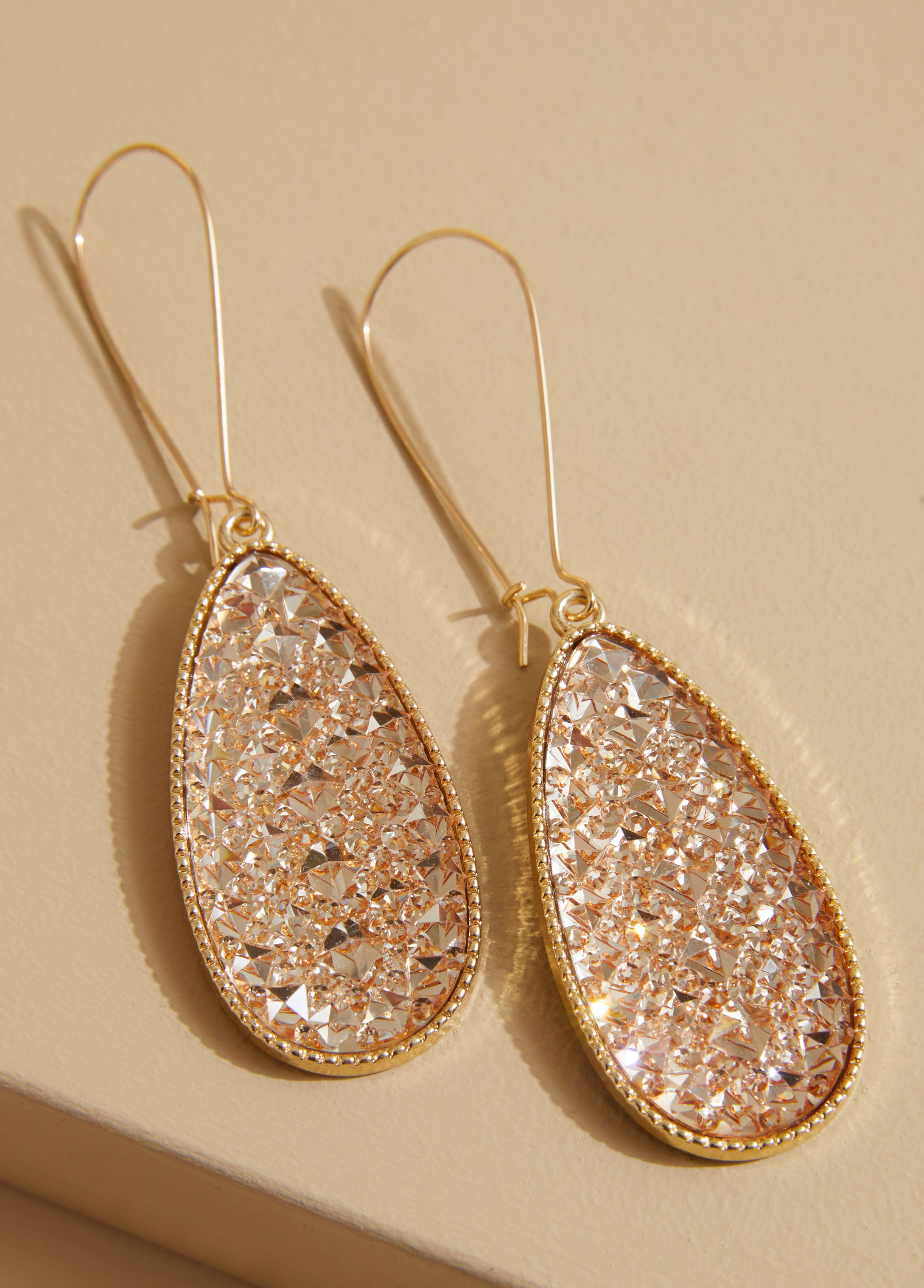 Statement jewelry gold druzy earrings costume jewelry Fashion Jewelry