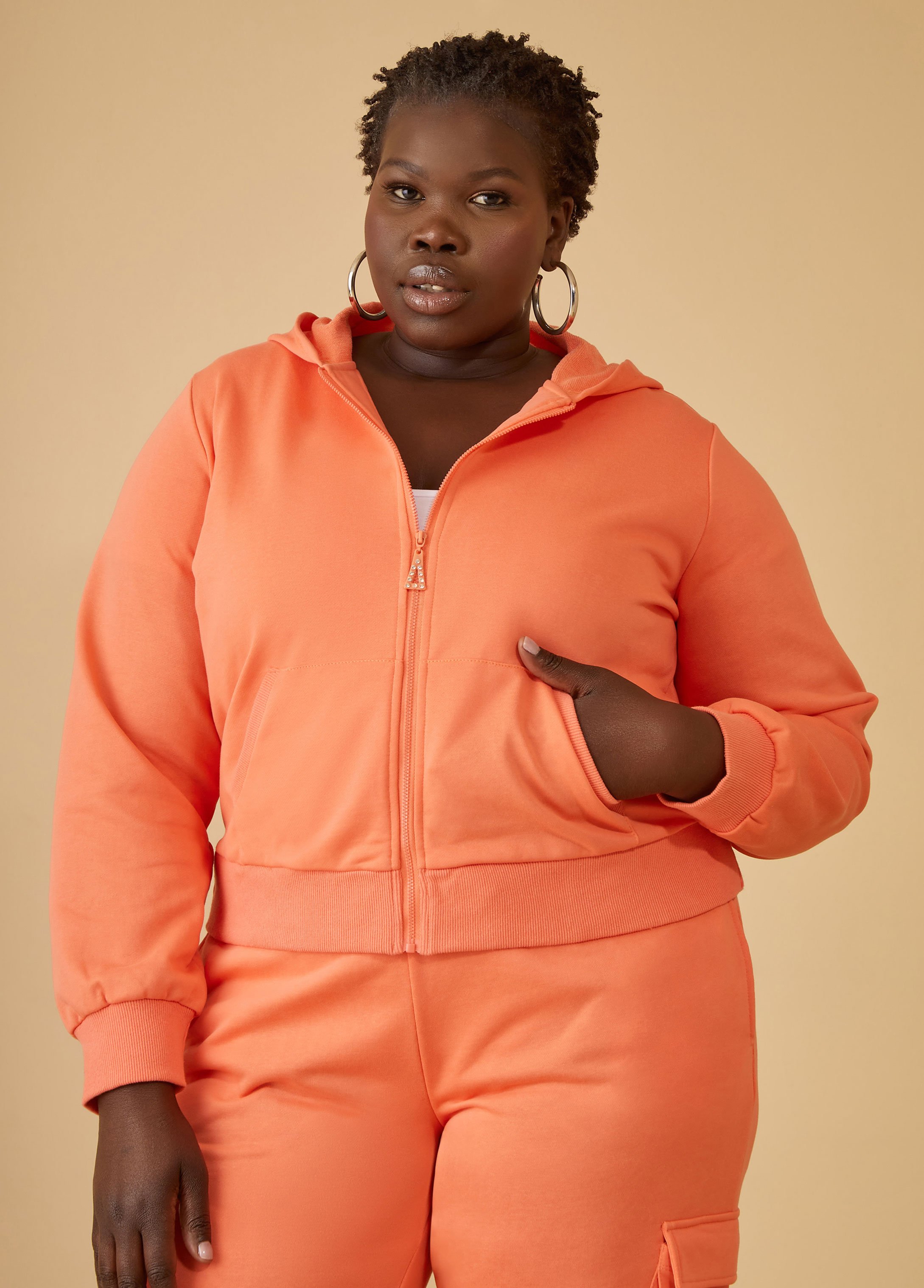 Mrat Hoodie for Women UK Plus Size Jacquard Hooded Sweatshirt