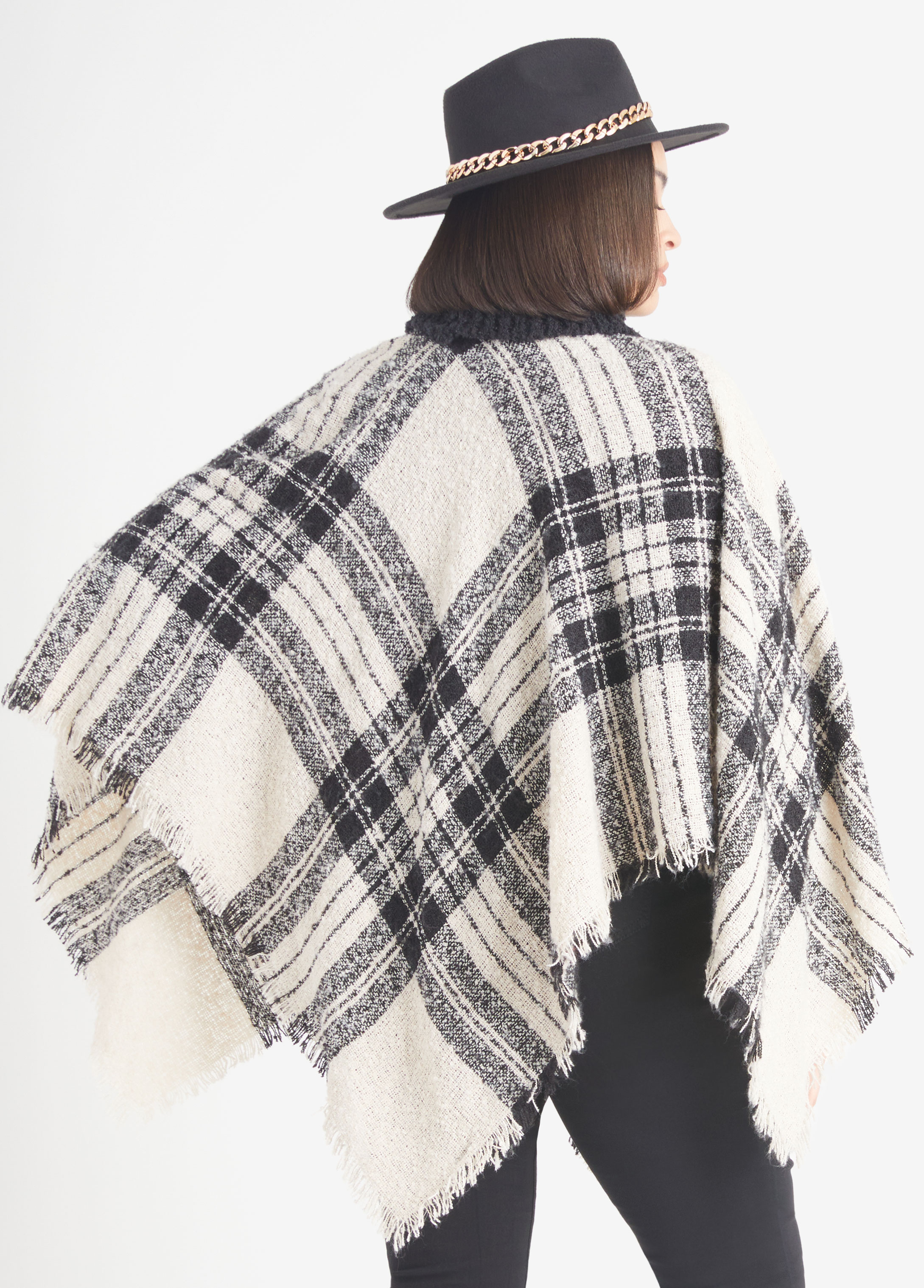 Cowlneck Knit Poncho - Gray  Deeply Rooted Beauty +Boutique