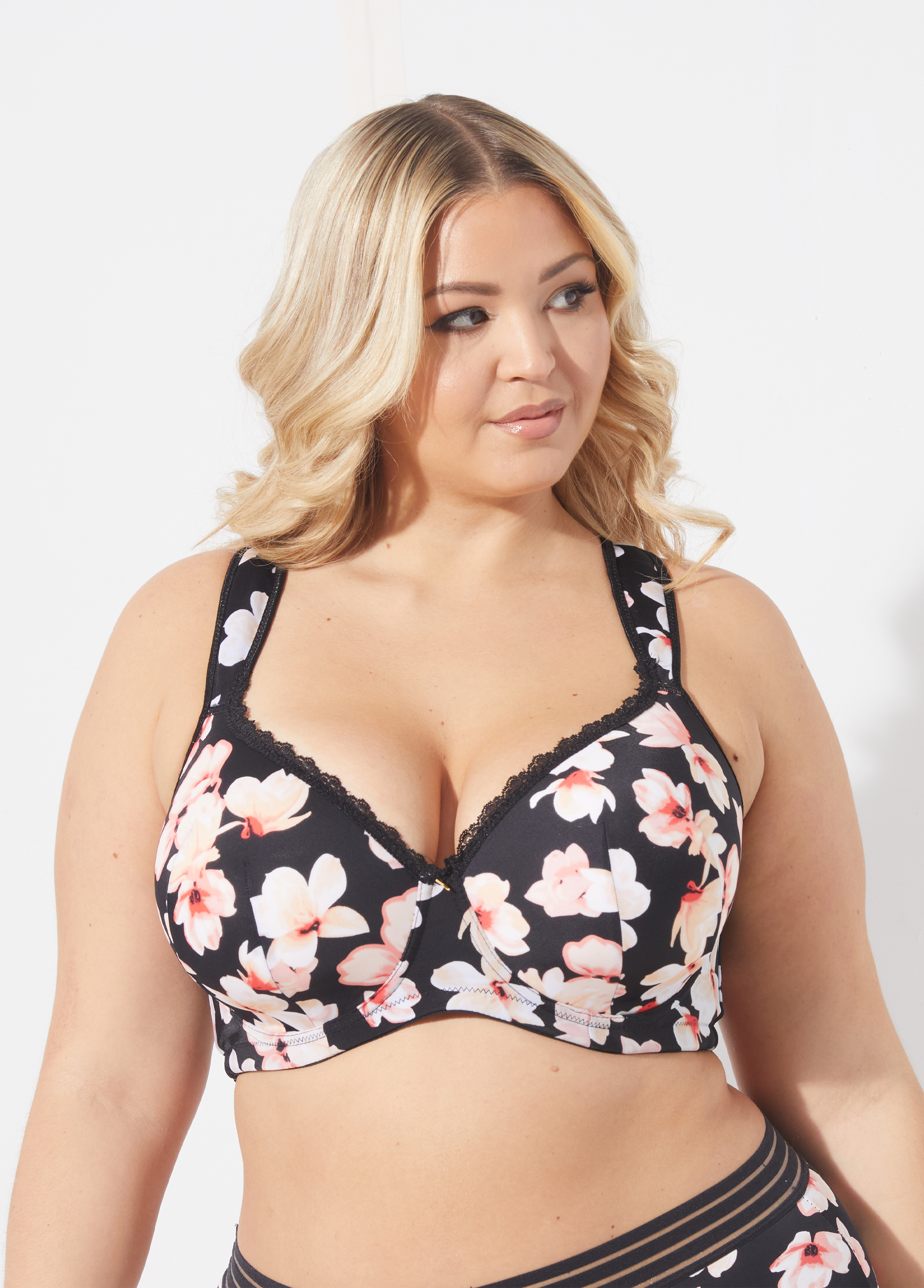 Floral Full Coverage Butterfly Bras