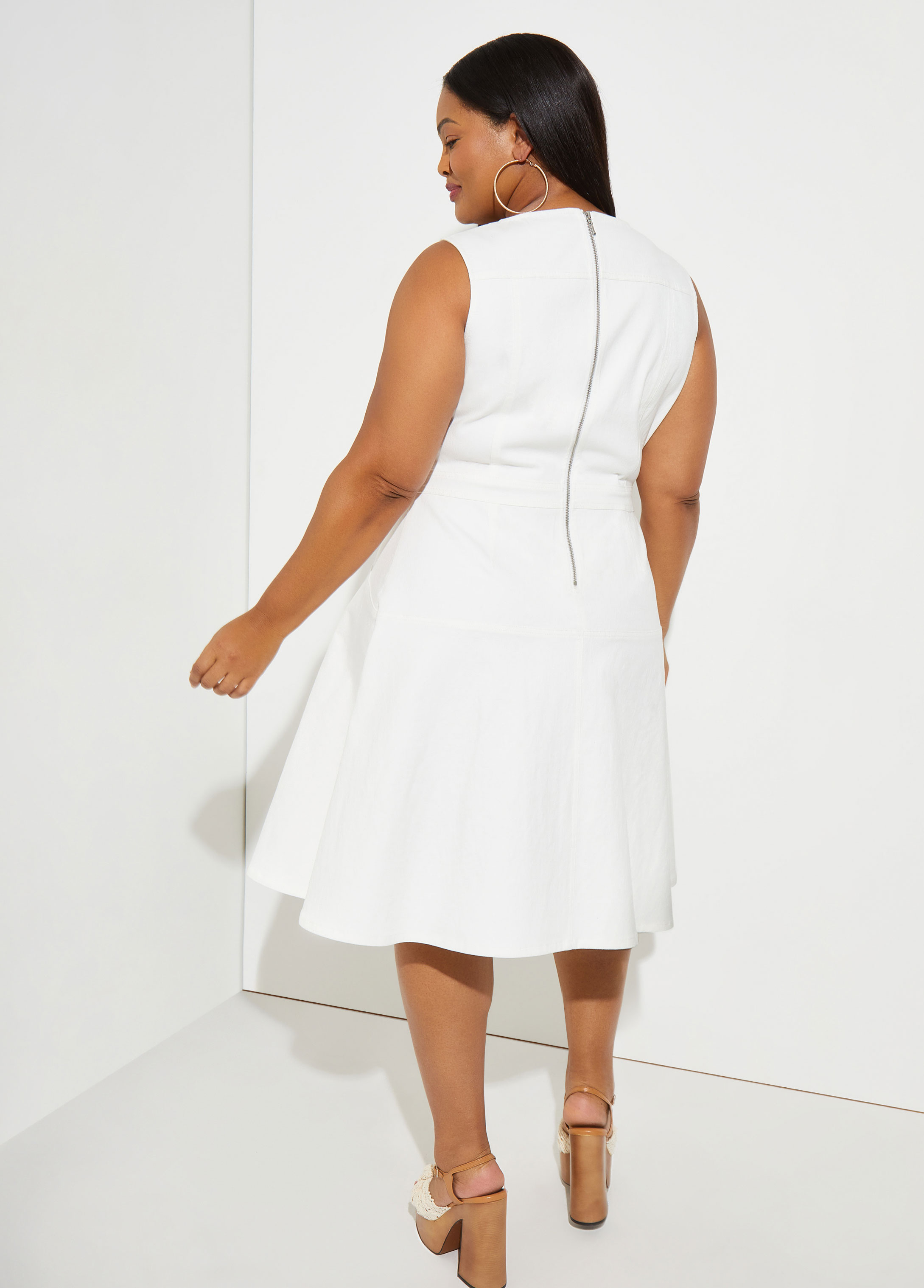 Buy Plus Size Oasis Dress - Denim White & Co. for Sale Online Australia |  White & Co.
