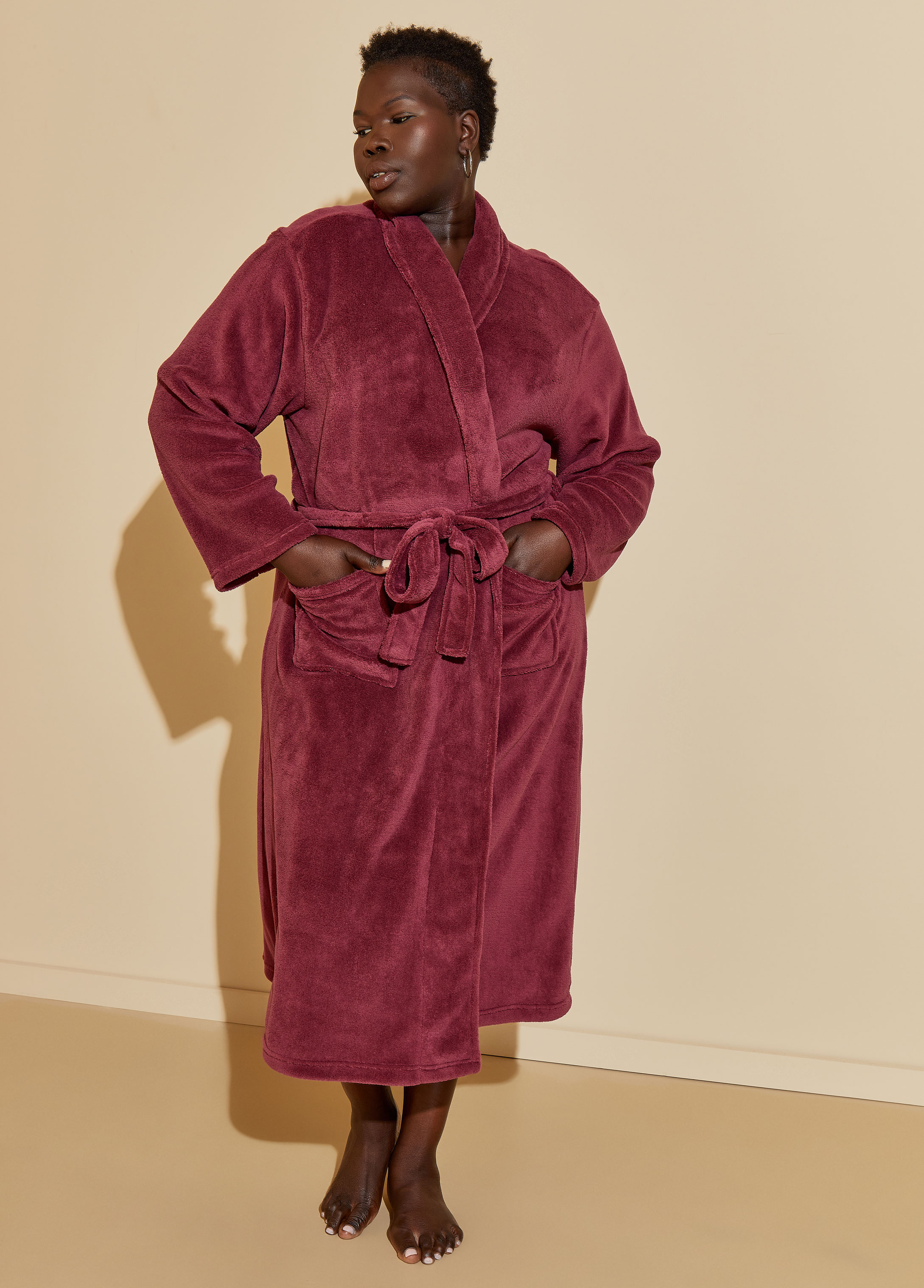 Dressing Gown - Cashmere Burgundy | Men's Luxury Dressing Gown | Oliver  Brown